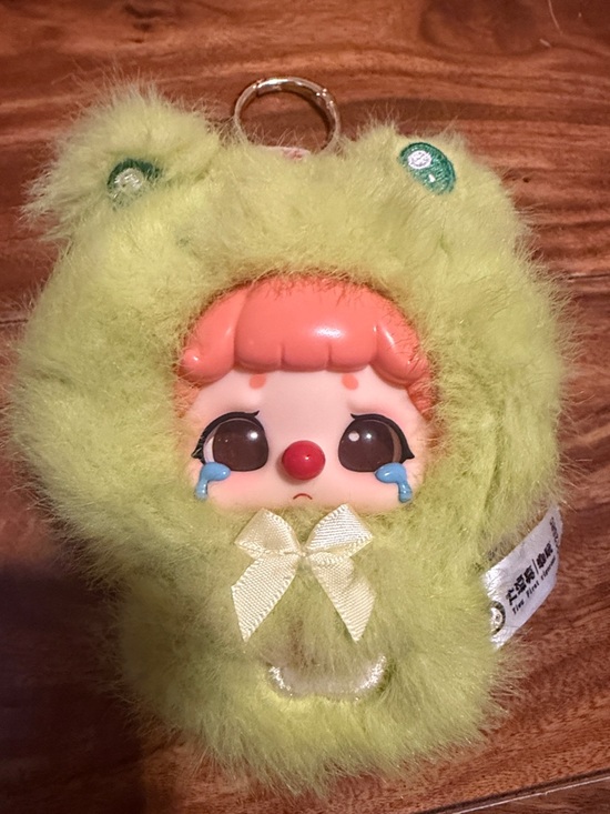 Baby Three Other - Adorable Green Crying Face Baby Three Bag Charm/Keychain